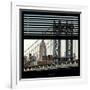 View from the Window - Empire State Building and Manhattan Bridge-Philippe Hugonnard-Framed Photographic Print