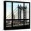 View from the Window - Empire State Building and Manhattan Bridge-Philippe Hugonnard-Stretched Canvas