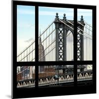 View from the Window - Empire State Building and Manhattan Bridge-Philippe Hugonnard-Mounted Photographic Print