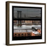 View from the Window - Empire State Building and Manhattan Bridge-Philippe Hugonnard-Framed Photographic Print