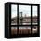 View from the Window - Empire State Building and Manhattan Bridge-Philippe Hugonnard-Framed Stretched Canvas