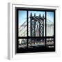 View from the Window - Empire State Building and Manhattan Bridge-Philippe Hugonnard-Framed Photographic Print