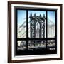 View from the Window - Empire State Building and Manhattan Bridge-Philippe Hugonnard-Framed Photographic Print