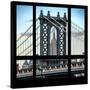 View from the Window - Empire State Building and Manhattan Bridge-Philippe Hugonnard-Stretched Canvas