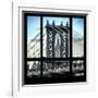 View from the Window - Empire State Building and Manhattan Bridge-Philippe Hugonnard-Framed Photographic Print