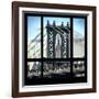 View from the Window - Empire State Building and Manhattan Bridge-Philippe Hugonnard-Framed Photographic Print