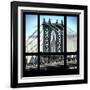 View from the Window - Empire State Building and Manhattan Bridge-Philippe Hugonnard-Framed Photographic Print