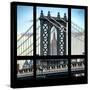 View from the Window - Empire State Building and Manhattan Bridge-Philippe Hugonnard-Stretched Canvas