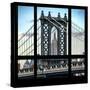 View from the Window - Empire State Building and Manhattan Bridge-Philippe Hugonnard-Stretched Canvas