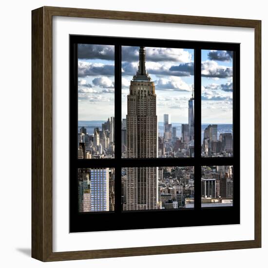 View from the Window - Empire State Building and One World Trade Center-Philippe Hugonnard-Framed Photographic Print