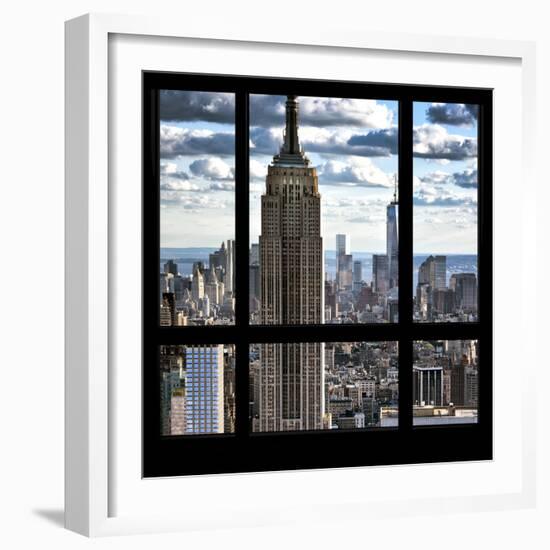 View from the Window - Empire State Building and One World Trade Center-Philippe Hugonnard-Framed Photographic Print