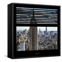 View from the Window - Empire State Building and One World Trade Center-Philippe Hugonnard-Framed Stretched Canvas