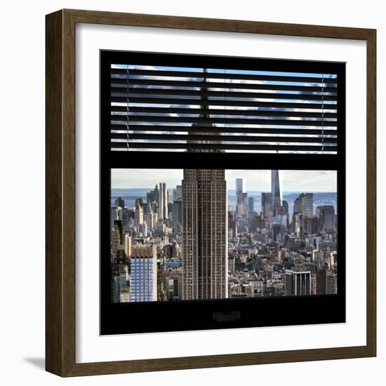 View from the Window - Empire State Building and One World Trade Center-Philippe Hugonnard-Framed Photographic Print