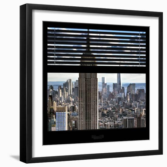 View from the Window - Empire State Building and One World Trade Center-Philippe Hugonnard-Framed Photographic Print