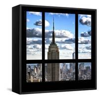 View from the Window - Empire State Building and One World Trade Center-Philippe Hugonnard-Framed Stretched Canvas