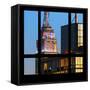 View from the Window - Empire State Building-Philippe Hugonnard-Framed Stretched Canvas