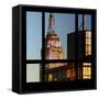 View from the Window - Empire State Building-Philippe Hugonnard-Framed Stretched Canvas