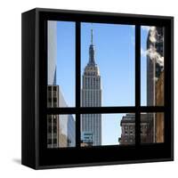 View from the Window - Empire State Building-Philippe Hugonnard-Framed Stretched Canvas