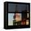 View from the Window - Empire State Building-Philippe Hugonnard-Framed Stretched Canvas