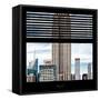 View from the Window - Empire State Building-Philippe Hugonnard-Framed Stretched Canvas