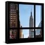 View from the Window - Empire State Building-Philippe Hugonnard-Framed Stretched Canvas