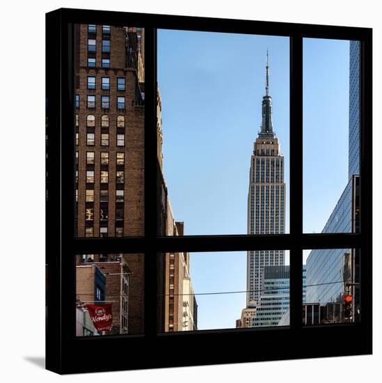 View from the Window - Empire State Building-Philippe Hugonnard-Stretched Canvas