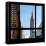 View from the Window - Empire State Building-Philippe Hugonnard-Framed Stretched Canvas