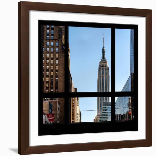 View from the Window - Empire State Building-Philippe Hugonnard-Framed Photographic Print