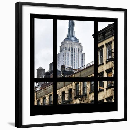 View from the Window - Empire State Building-Philippe Hugonnard-Framed Photographic Print