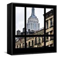 View from the Window - Empire State Building-Philippe Hugonnard-Framed Stretched Canvas