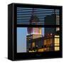 View from the Window - Empire State Building-Philippe Hugonnard-Framed Stretched Canvas