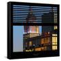 View from the Window - Empire State Building-Philippe Hugonnard-Framed Stretched Canvas