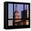 View from the Window - Empire State Building-Philippe Hugonnard-Framed Stretched Canvas