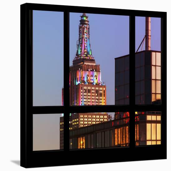 View from the Window - Empire State Building-Philippe Hugonnard-Stretched Canvas