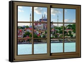 View from the Window Hagia Sophia at Istanbul-Anna Siena-Framed Stretched Canvas