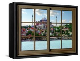 View from the Window Hagia Sophia at Istanbul-Anna Siena-Framed Stretched Canvas