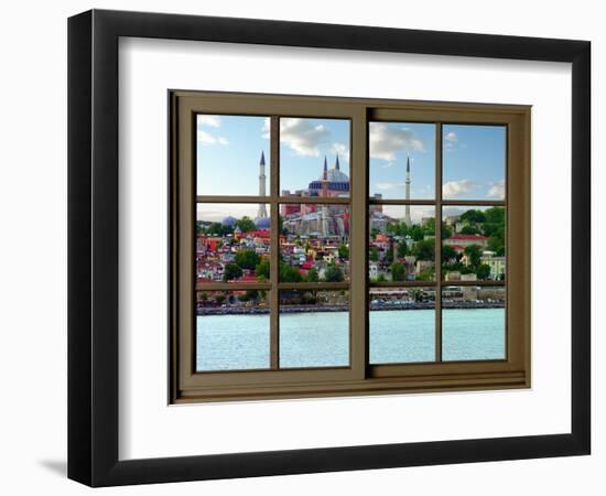 View from the Window Hagia Sophia at Istanbul-Anna Siena-Framed Giclee Print