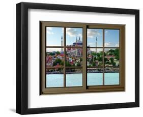View from the Window Hagia Sophia at Istanbul-Anna Siena-Framed Giclee Print