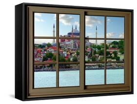View from the Window Hagia Sophia at Istanbul-Anna Siena-Framed Stretched Canvas
