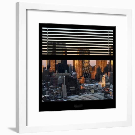 View from the Window - Hell's Kitchen at Sunset - Manhattan-Philippe Hugonnard-Framed Photographic Print