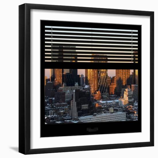 View from the Window - Hell's Kitchen at Sunset - Manhattan-Philippe Hugonnard-Framed Photographic Print