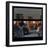 View from the Window - Hell's Kitchen at Sunset - Manhattan-Philippe Hugonnard-Framed Photographic Print