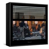 View from the Window - Hell's Kitchen at Sunset - Manhattan-Philippe Hugonnard-Framed Stretched Canvas