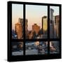 View from the Window - Hell's Kitchen at Sunset - Manhattan-Philippe Hugonnard-Stretched Canvas