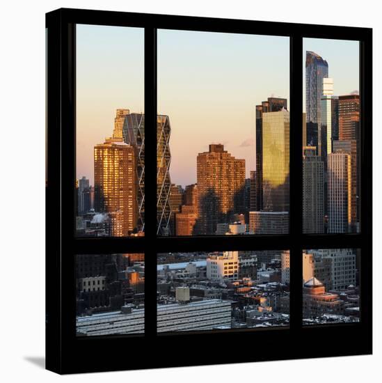 View from the Window - Hell's Kitchen at Sunset - Manhattan-Philippe Hugonnard-Stretched Canvas