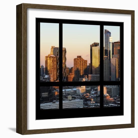 View from the Window - Hell's Kitchen at Sunset - Manhattan-Philippe Hugonnard-Framed Photographic Print