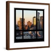 View from the Window - Hell's Kitchen at Sunset - Manhattan-Philippe Hugonnard-Framed Photographic Print