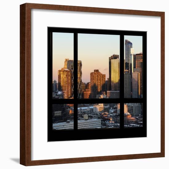 View from the Window - Hell's Kitchen at Sunset - Manhattan-Philippe Hugonnard-Framed Photographic Print