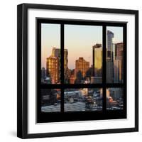 View from the Window - Hell's Kitchen at Sunset - Manhattan-Philippe Hugonnard-Framed Photographic Print