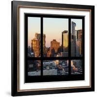 View from the Window - Hell's Kitchen at Sunset - Manhattan-Philippe Hugonnard-Framed Photographic Print